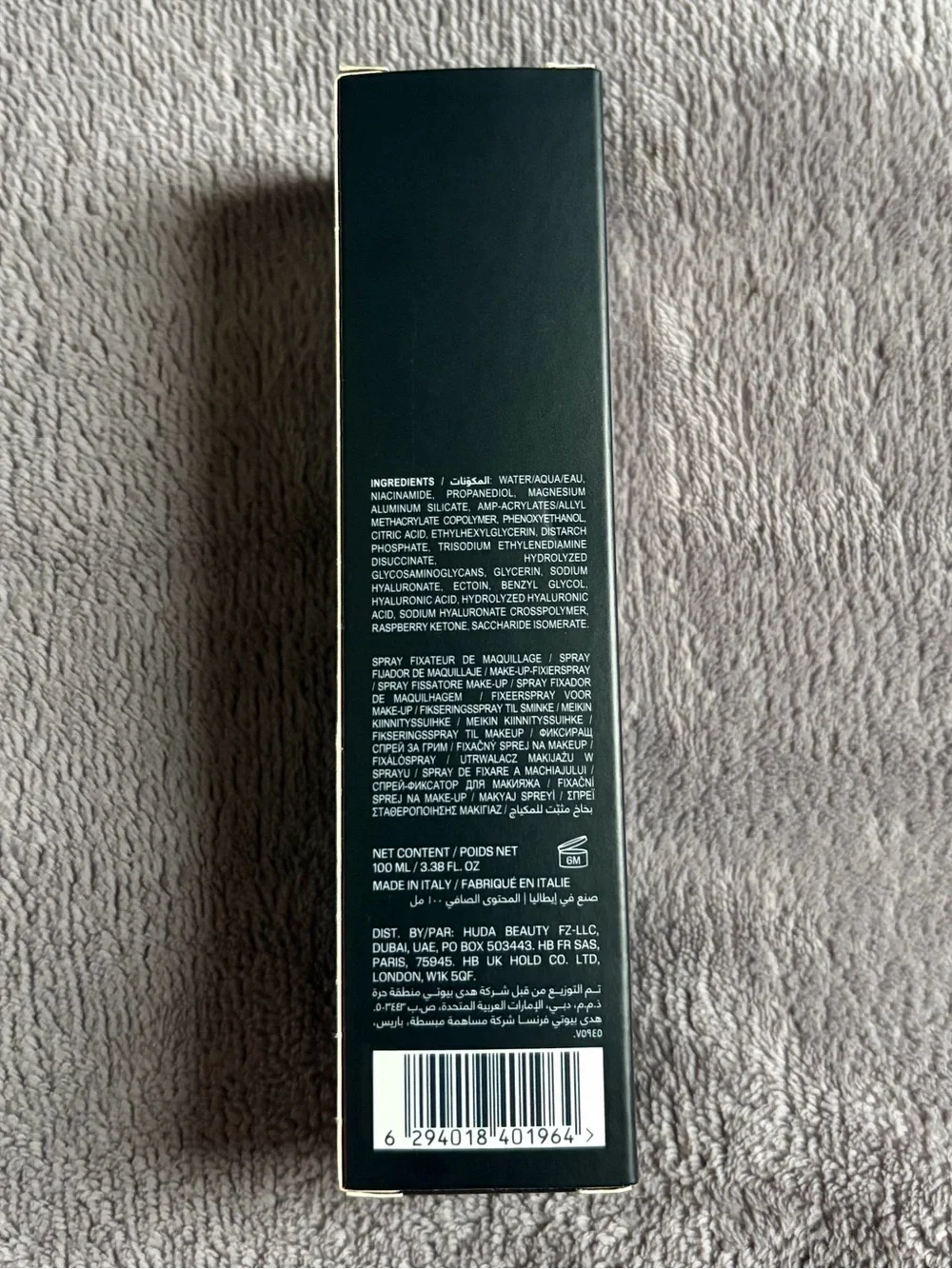 HUDA BEAUTY Easy Bake Setting Spray - Black & White Packaging